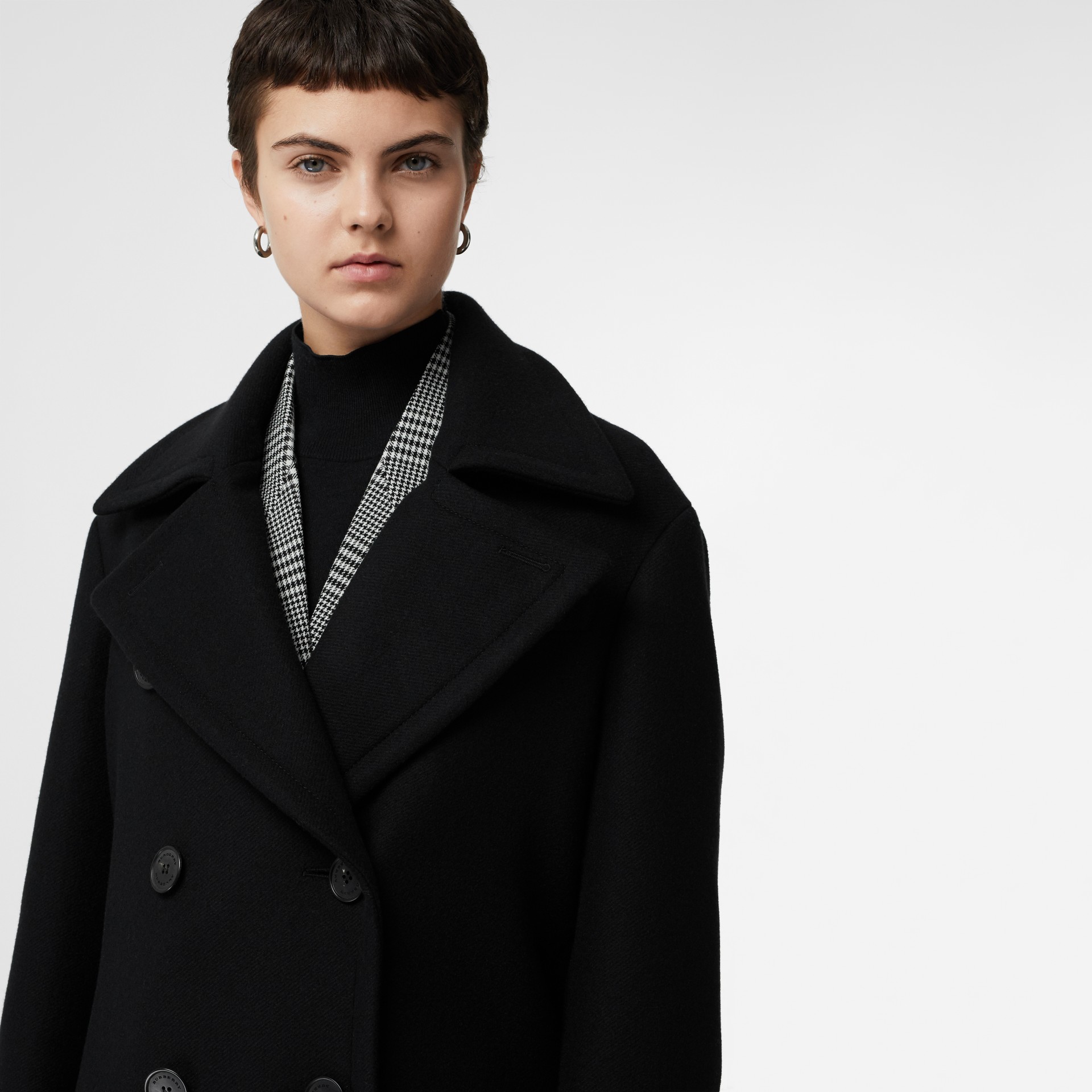 Double-faced Cashmere Tailored Coat in Black - Women | Burberry Canada