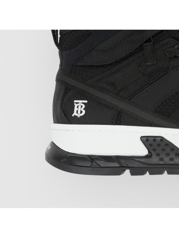 mesh and nubuck union sneakers