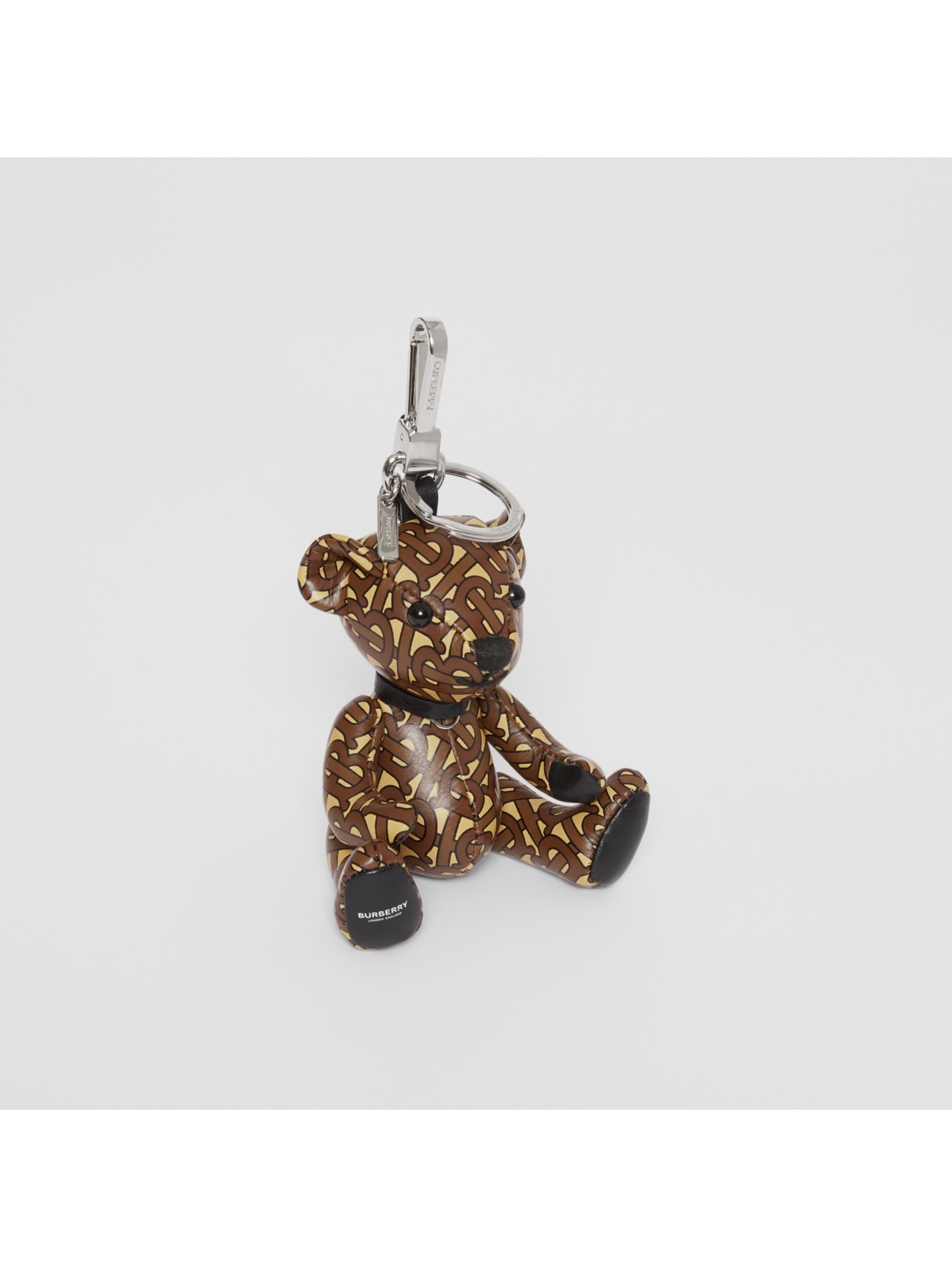 Bijou porte-clés Thomas Bear en cuir Monogram in Brun Bride