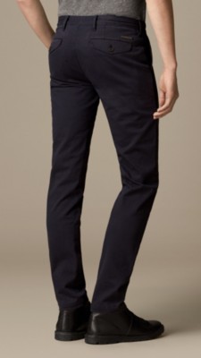 Skinny Fit Cotton Twill Chinos | Burberry