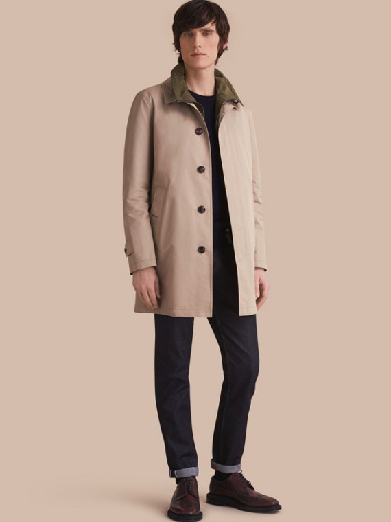 Men Korean Wool Blend Slim Lapel Collar Fit Long Jacket Trench Men Korean Wool Blend Slim Lapel Collar Fit Long Jacket Trench Coat Outwear
