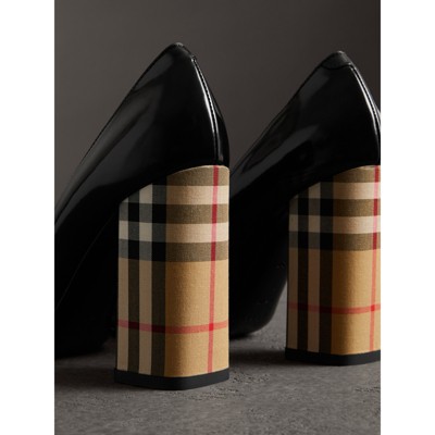 burberry plaid heels