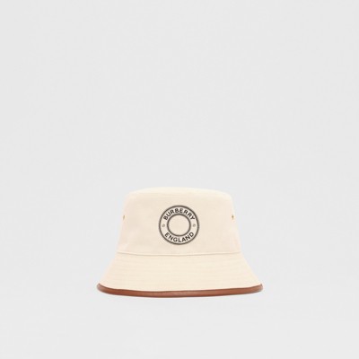 burberry leather bucket hat