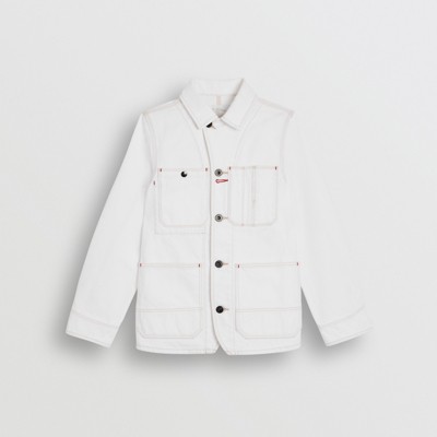 burberry white jacket mens