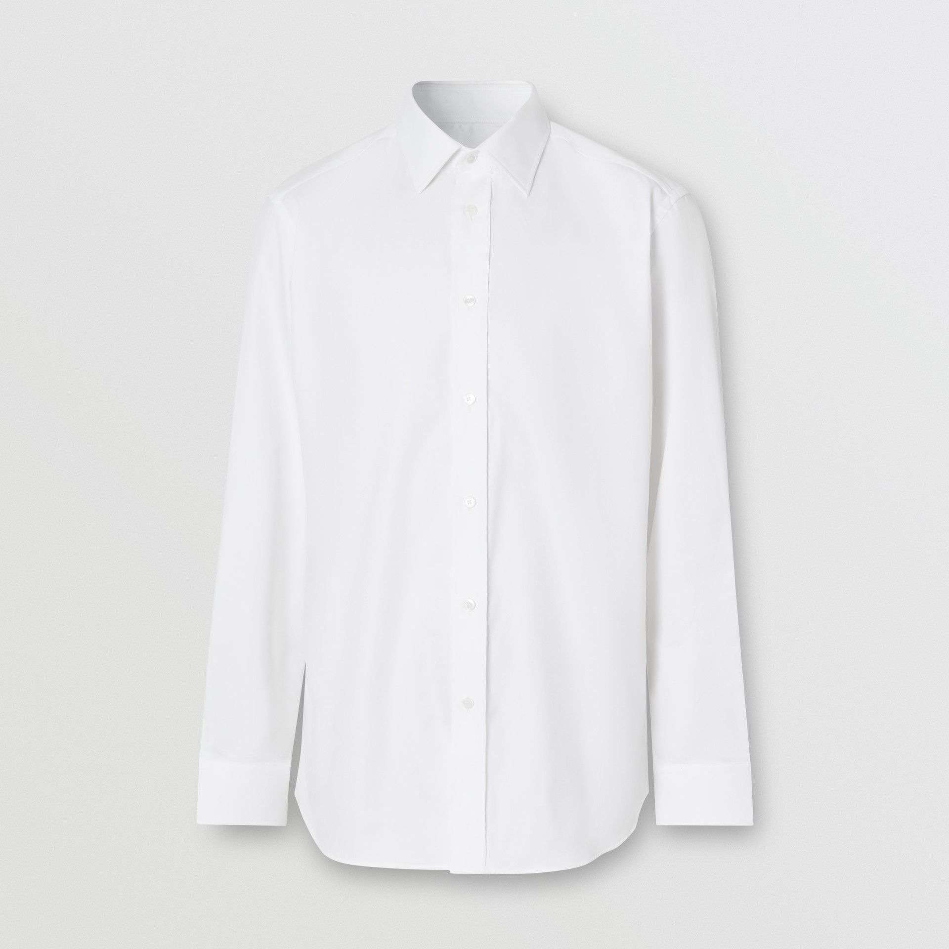 Classic Fit Monogram Motif Cotton Oxford Shirt in White - Men ...