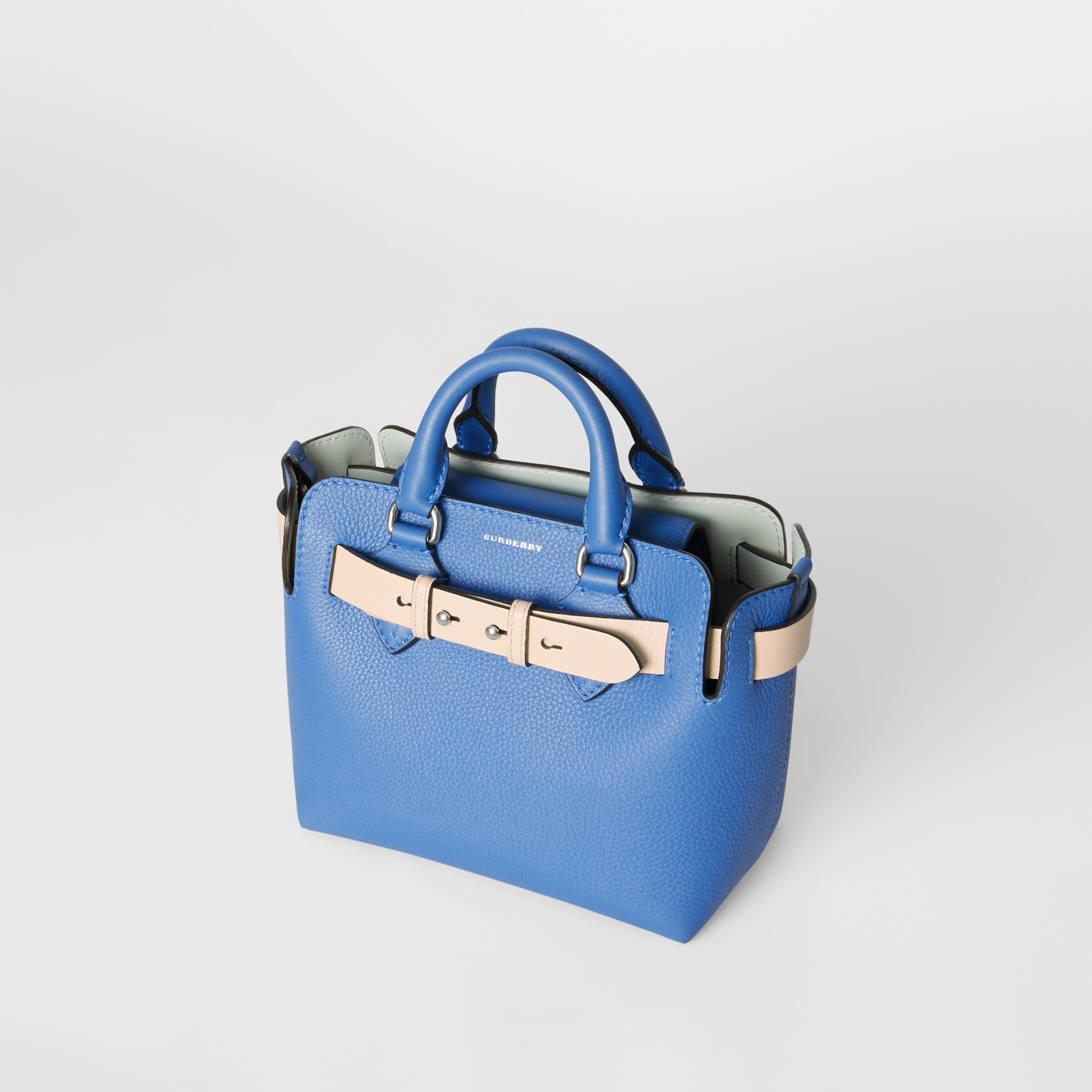 The Mini Leather Belt Bag in Hydrangea Blue - Women | Burberry United ...