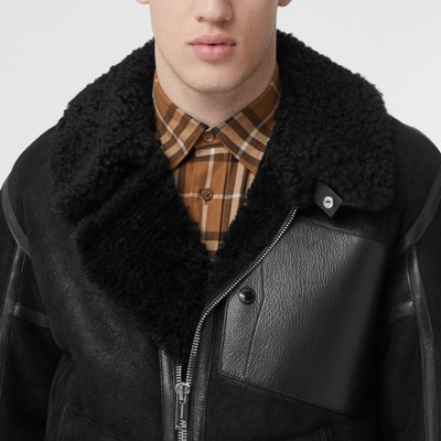 burberry mens leather jacket