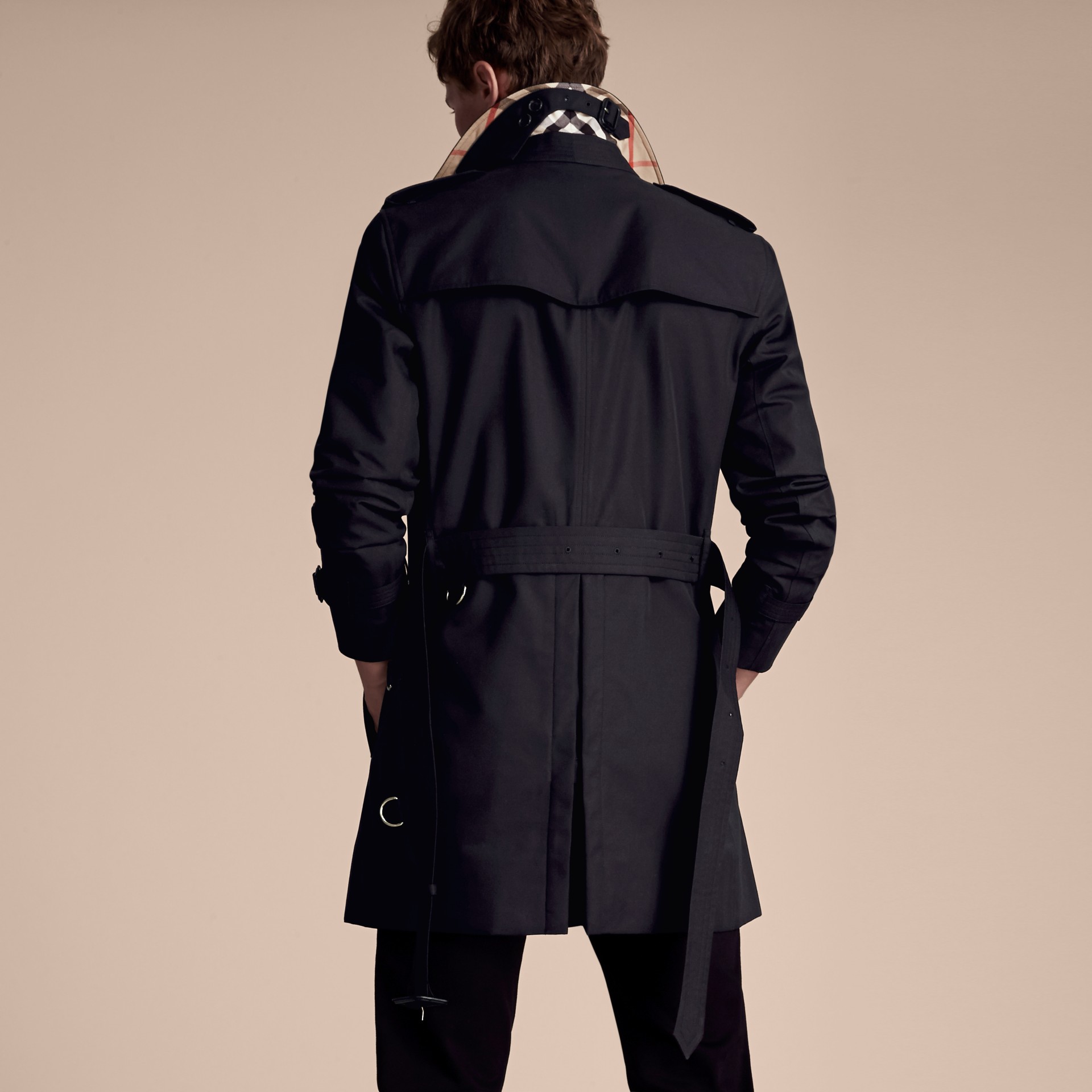 The Sandringham – Mid-length Heritage Trench Coat Navy | Burberry