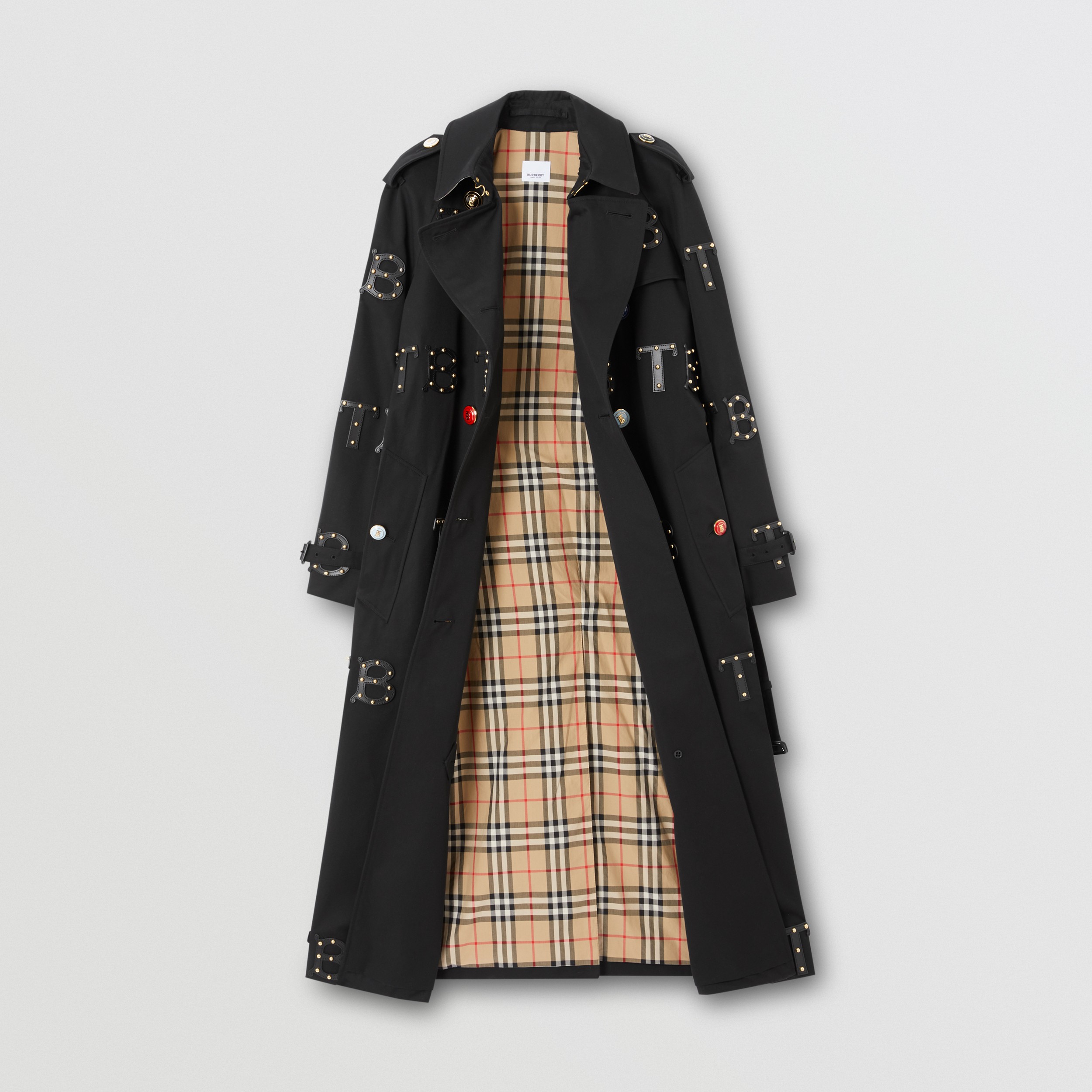 Trench coat Westminster longo (Preto) - Homens | Burberry® oficial - 1