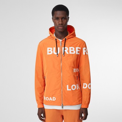 burberry jacket mens orange