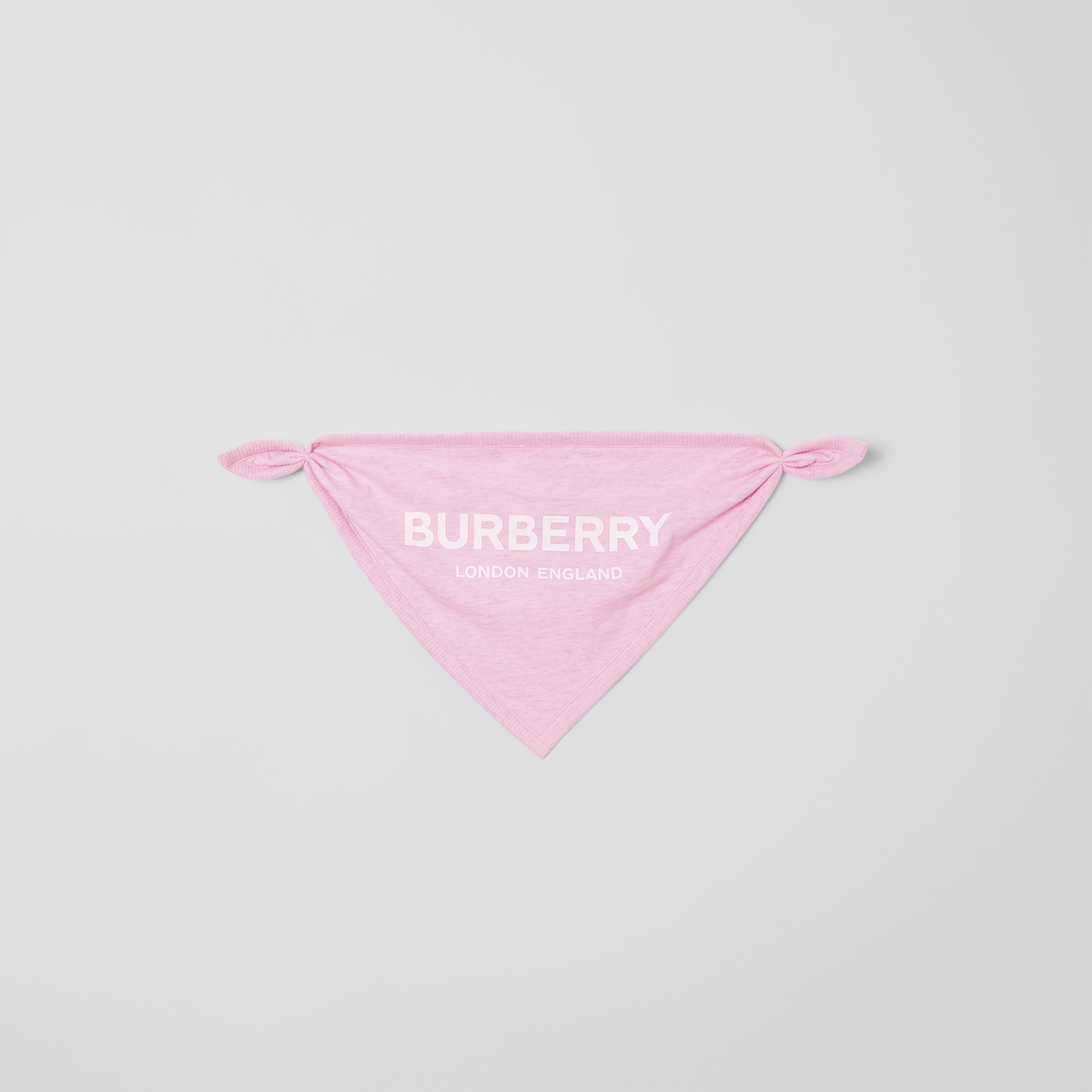 Logo Print Cotton Threepiece Baby Gift Set in Pale Pink Children