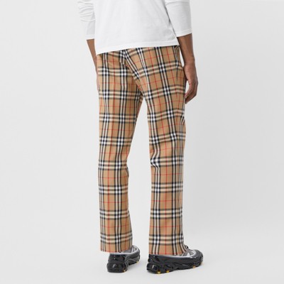 burberry nova check trousers