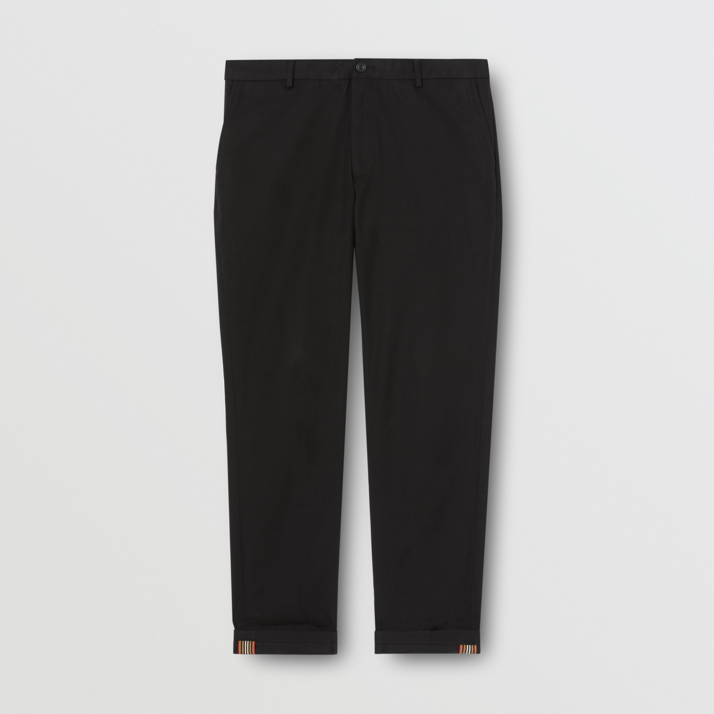 black slim chinos mens