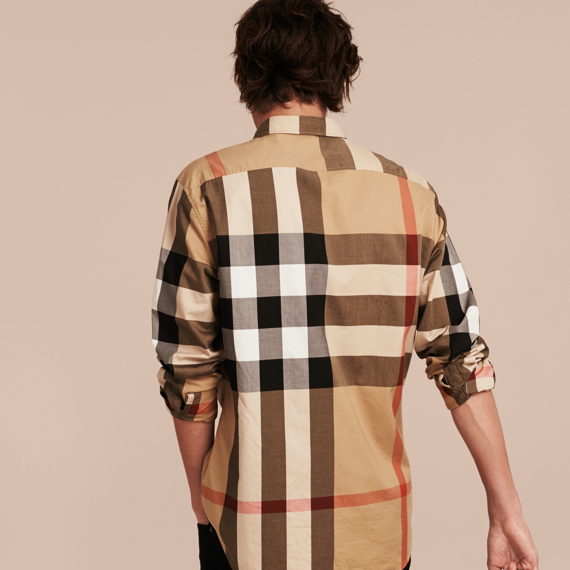 burberry shirt camel