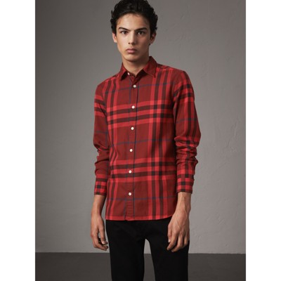 burberry tartan shirt