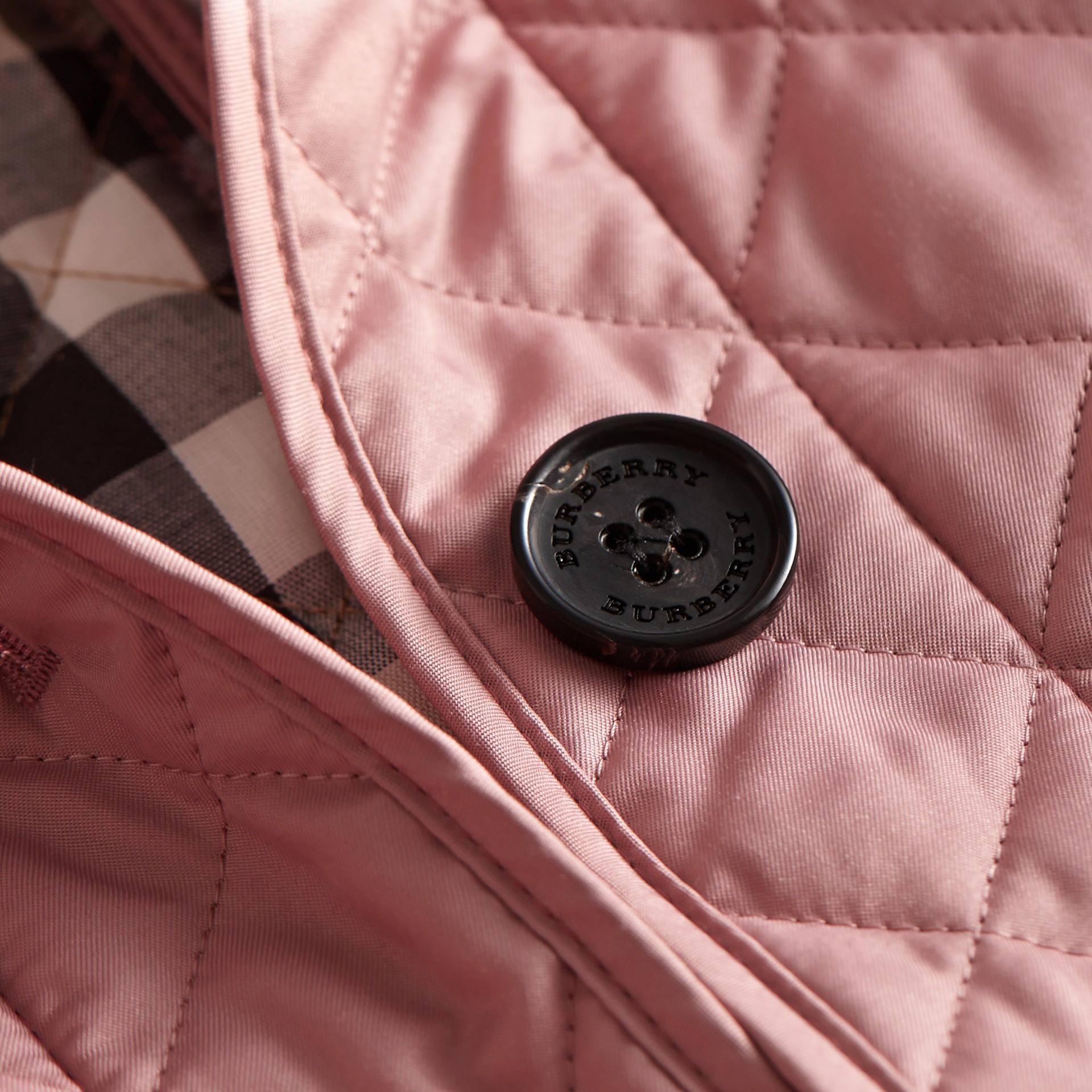 Diamond Quilted Jacket Vintage Rose Burberry