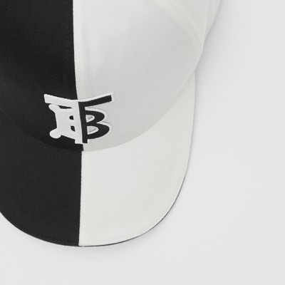 black monogram hat