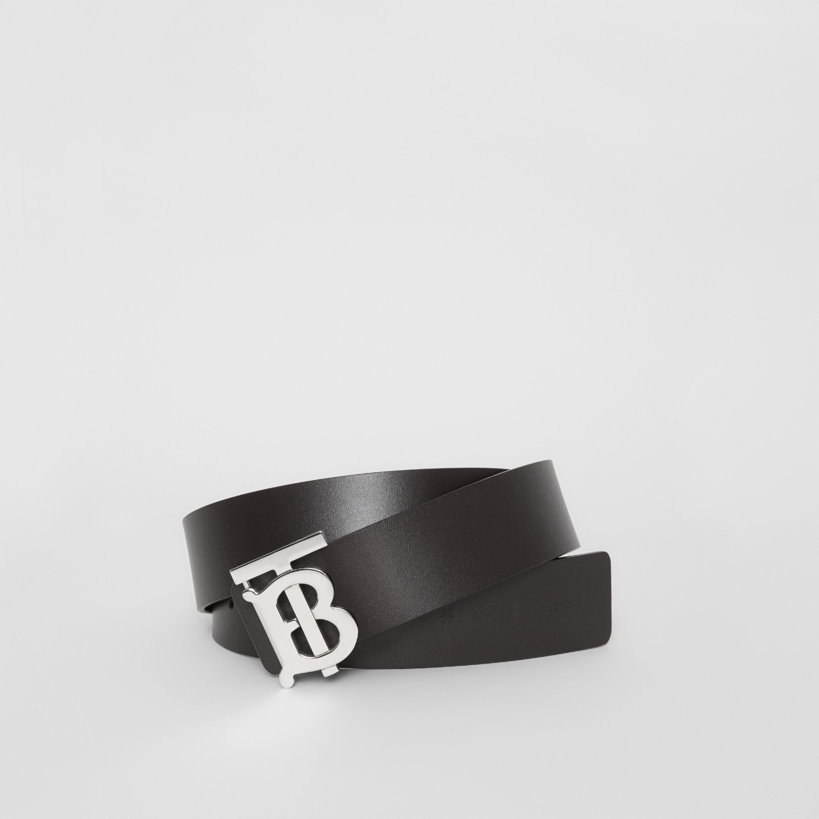 Reversible Monogram Motif Leather Belt in Black/malt Brown Burberry United States