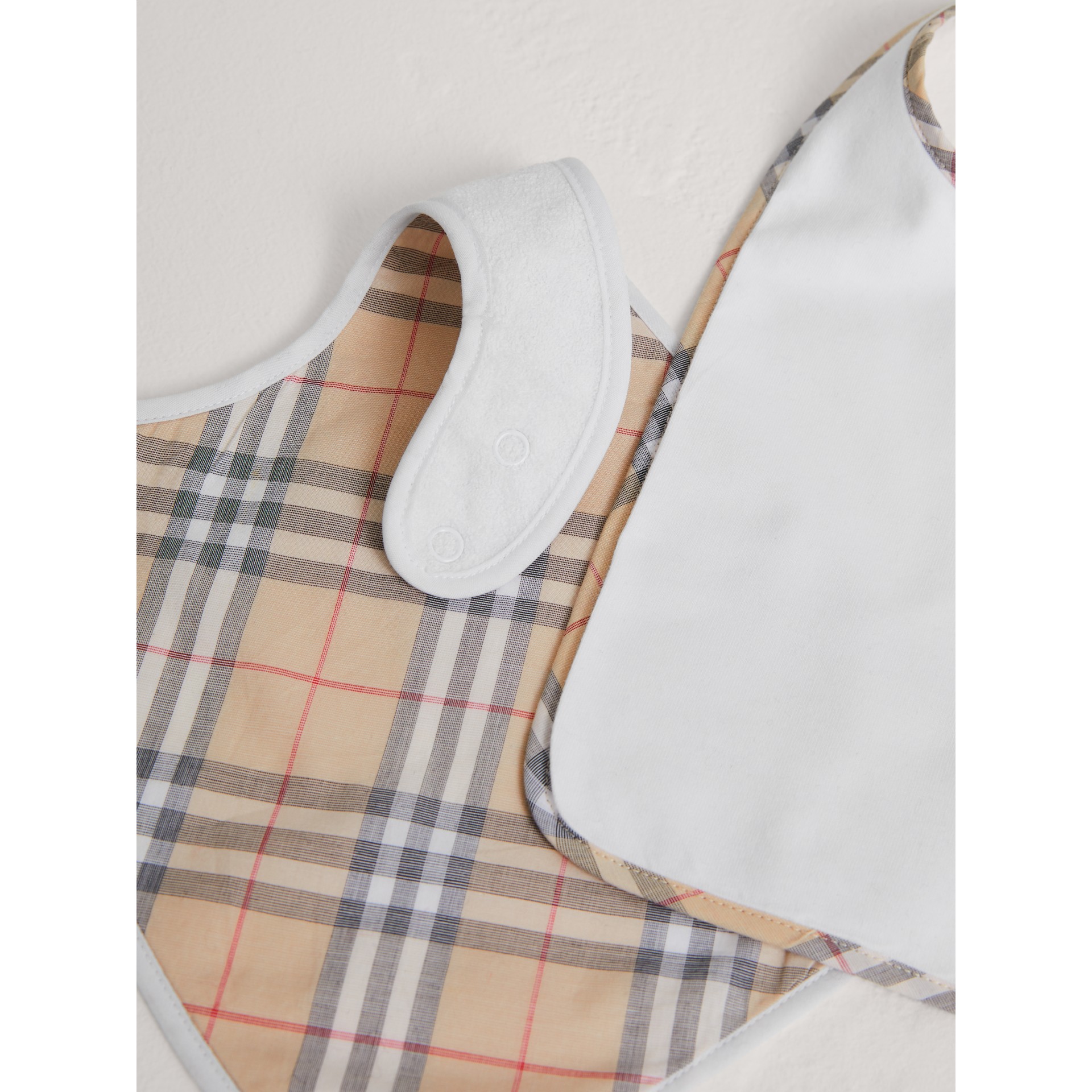 Cotton Twopiece Baby Gift Set in White Burberry United States