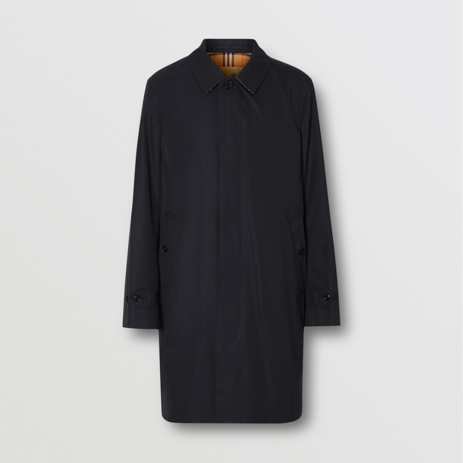 The Pimlico Car Coat in Midnight - Men, Cotton Gabardine | Burberry®  Official