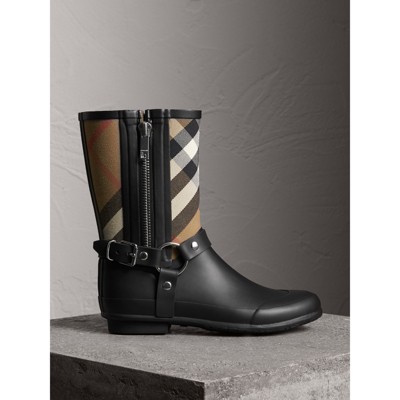 burberry rain boots mens silver