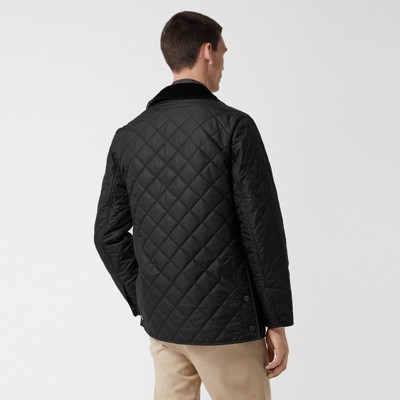 mens burberry jacket quilted