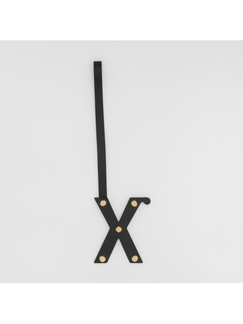 BURBERRY ‘X’ Studded Leather Alphabet Charm