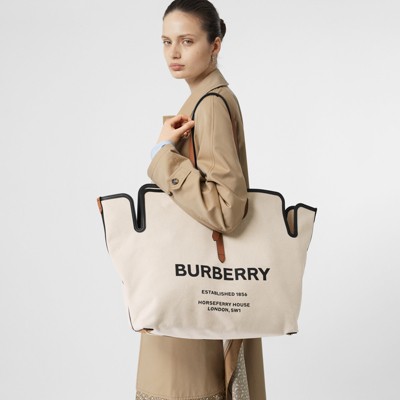 burberry large canvas tote