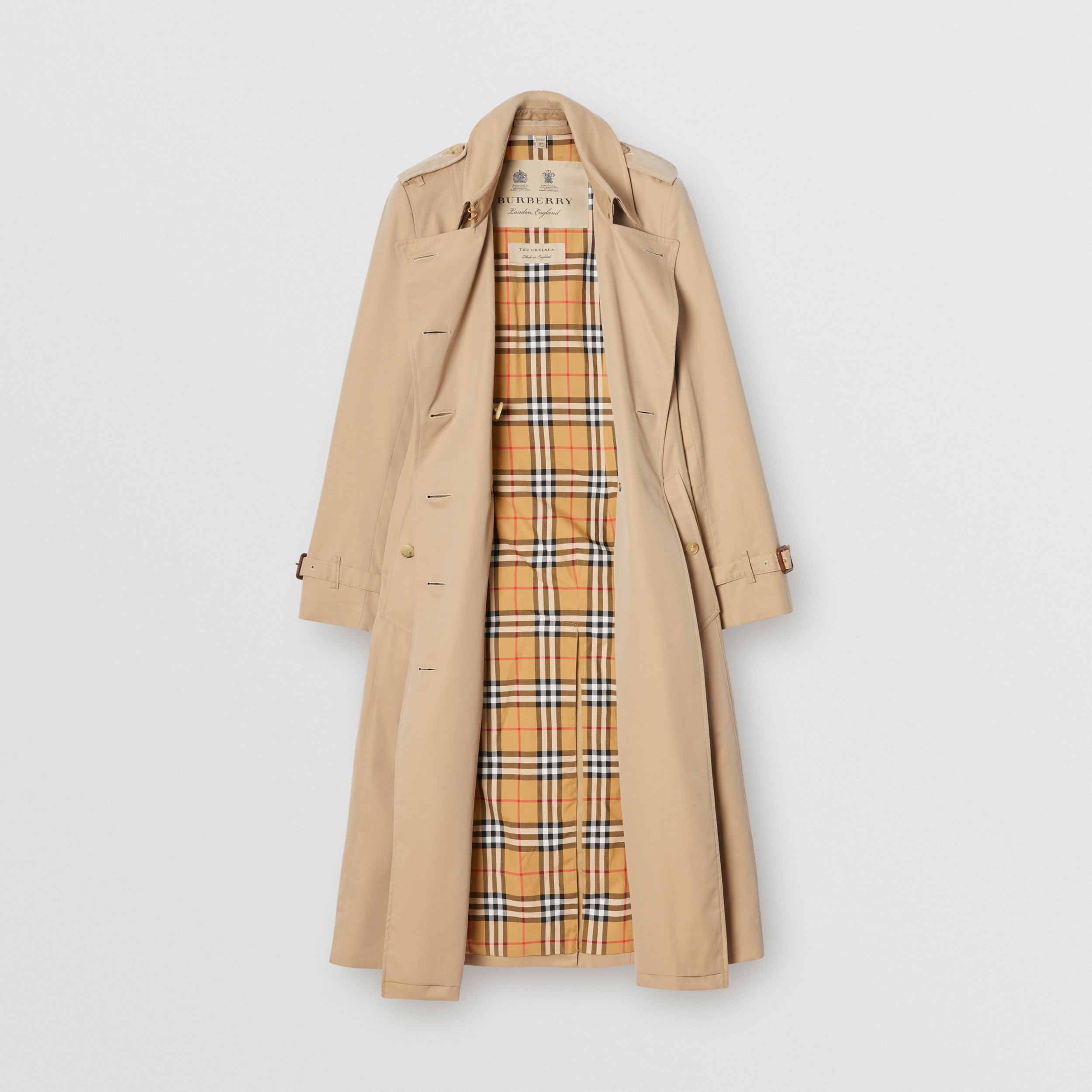 The Long Chelsea Heritage Trench Coat in Honey | Burberry® Official