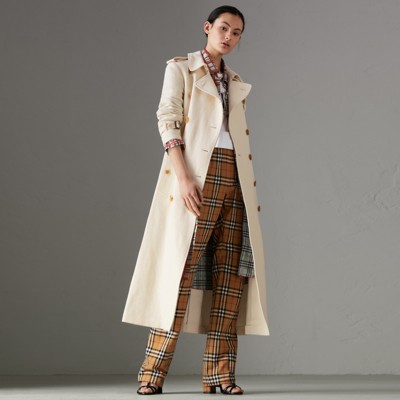 burberry coat white