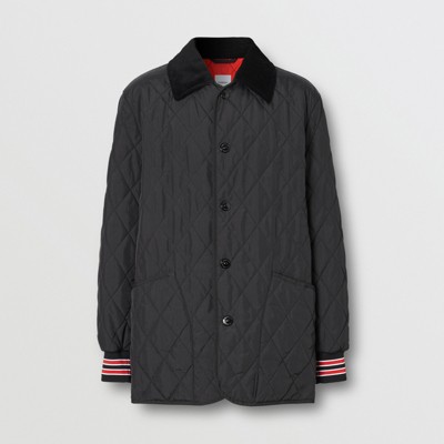 burberry diamond quilted barn jacket