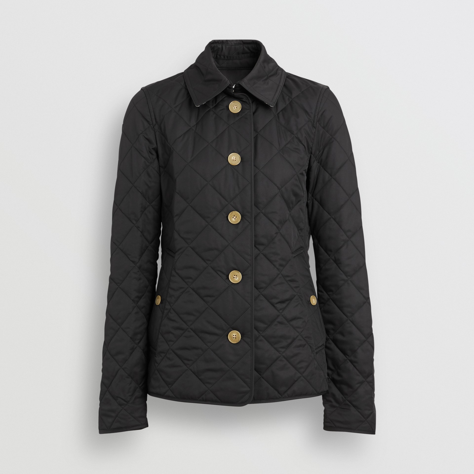 Diamond Quilted Jacket in Black - Women | Burberry United States