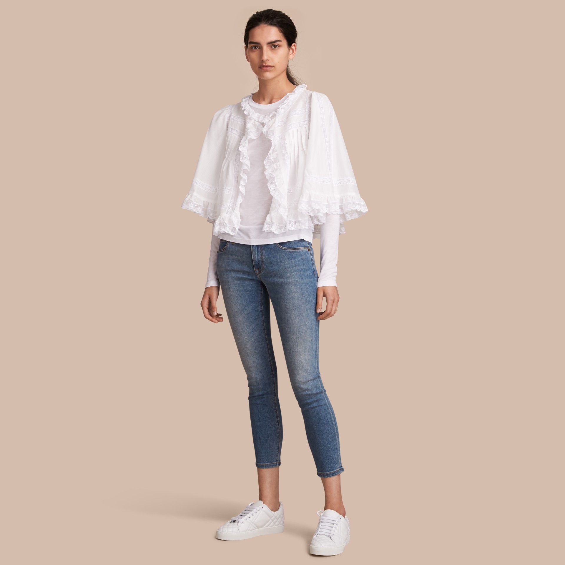 long sleeve lace overlay
