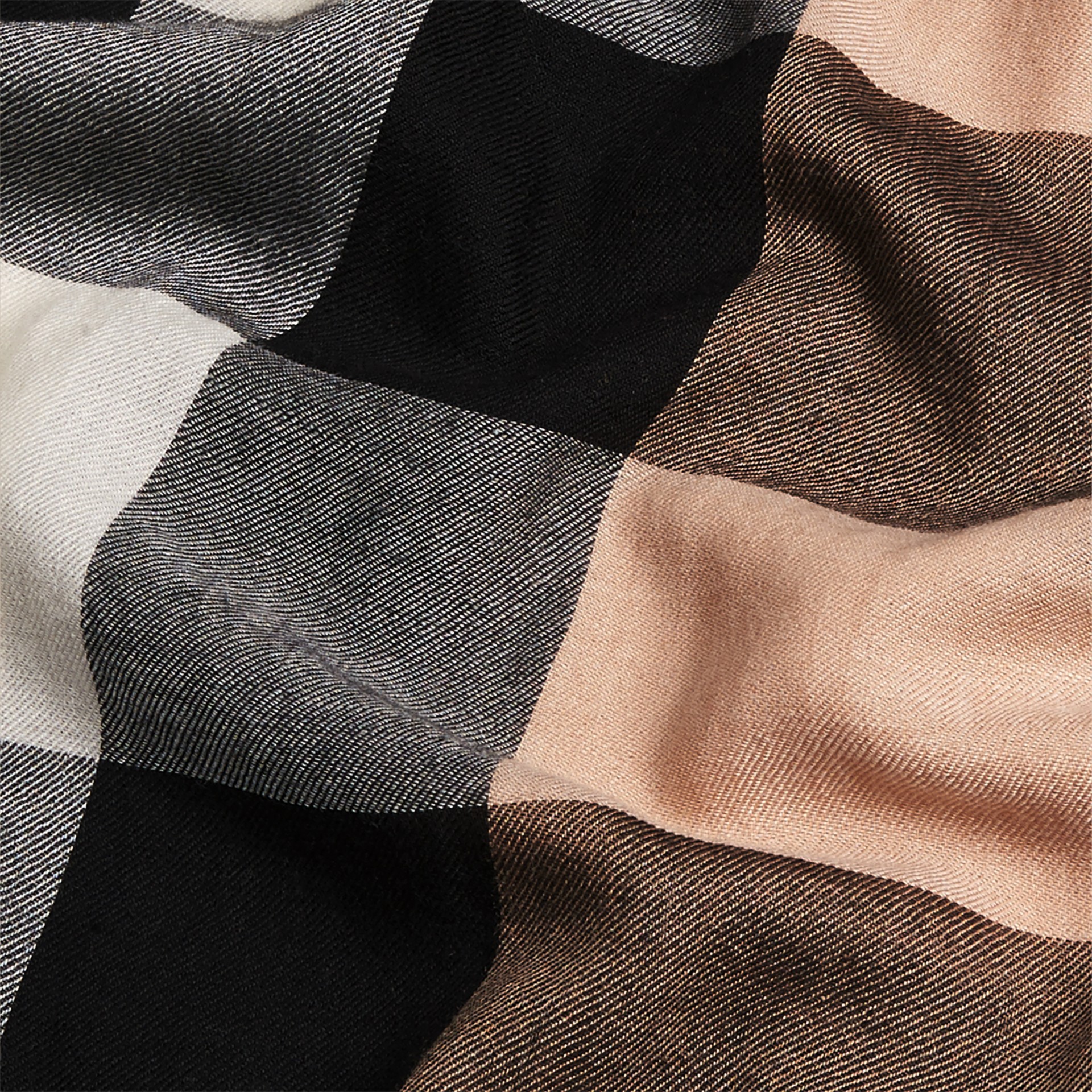 The Lightweight Cashmere Scarf in Check in Camel Burberry Australia