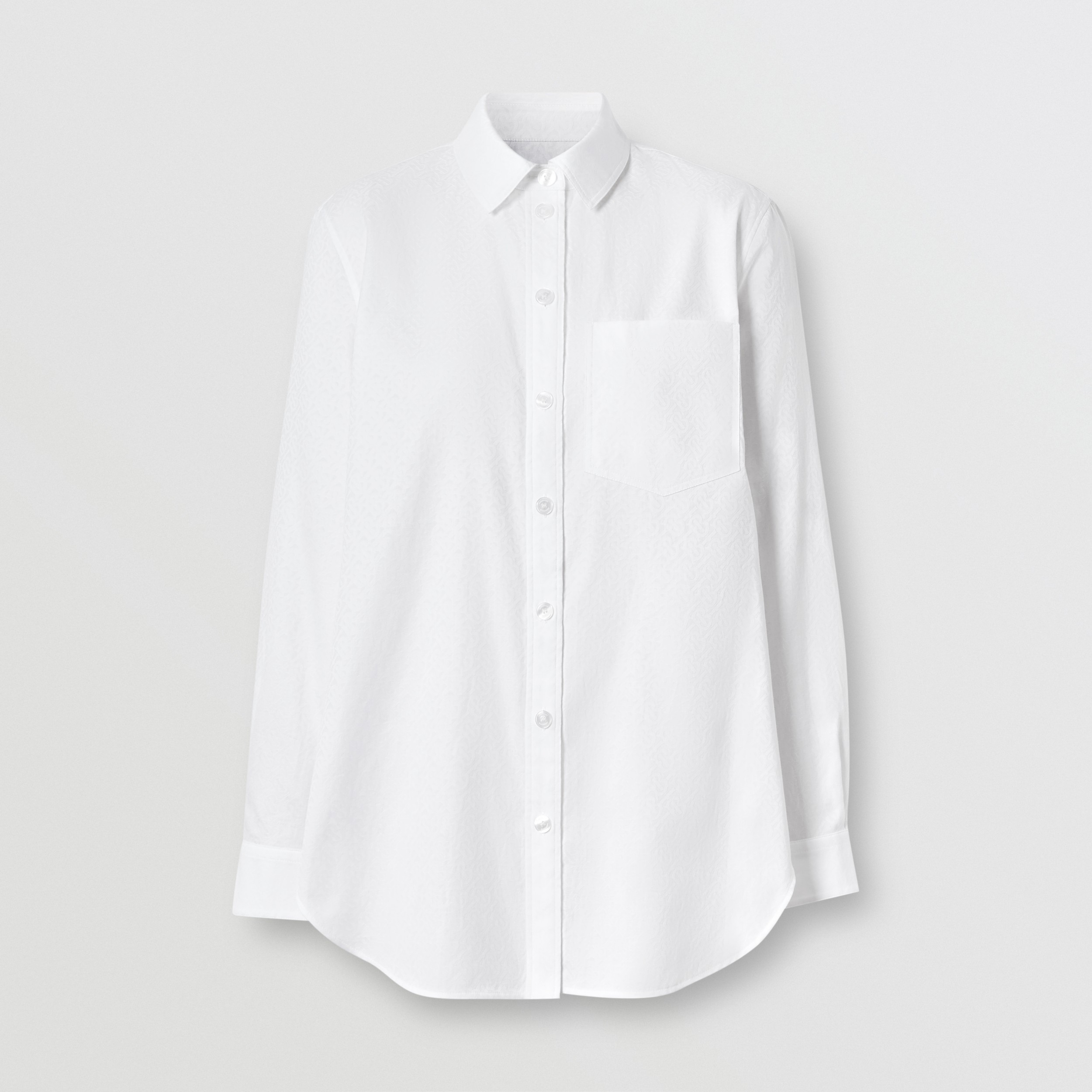 monogram collar shirt