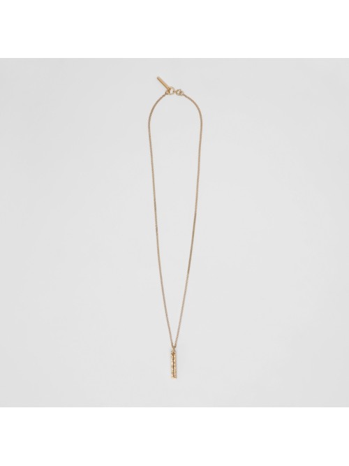 Burberry 'i' Alphabet Charm Gold-plated Necklace In Light Gold | ModeSens