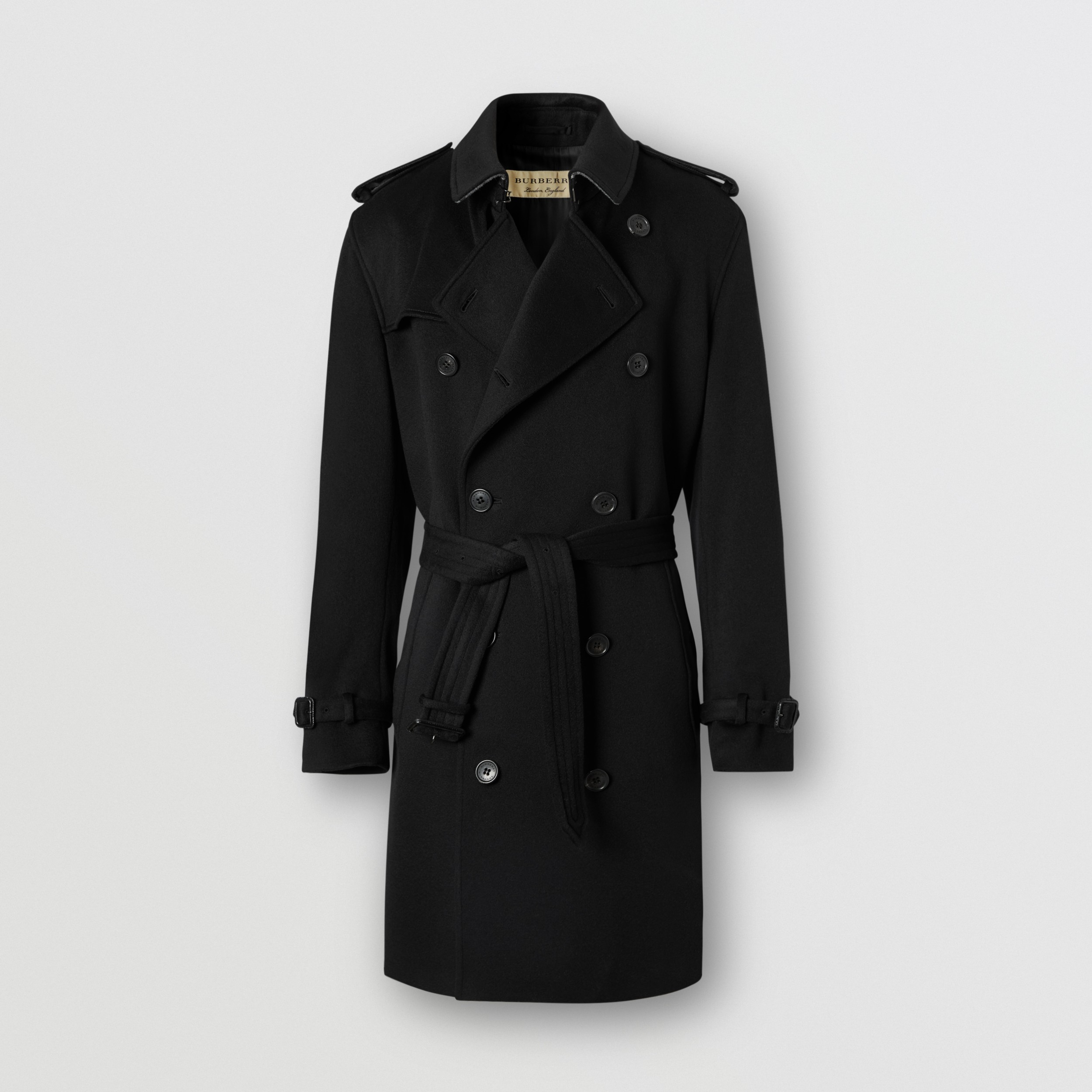 Cashmere Trench Coat in Black - Men | Burberry United States