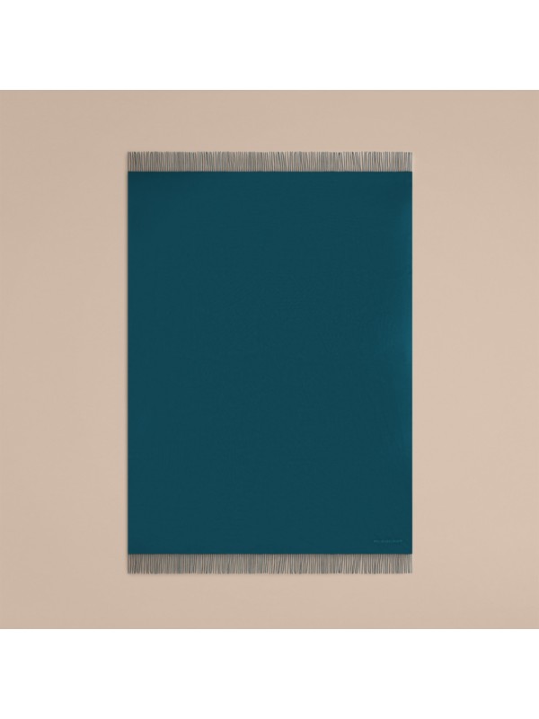 Cashmere Blanket in Dark Teal Burberry United States