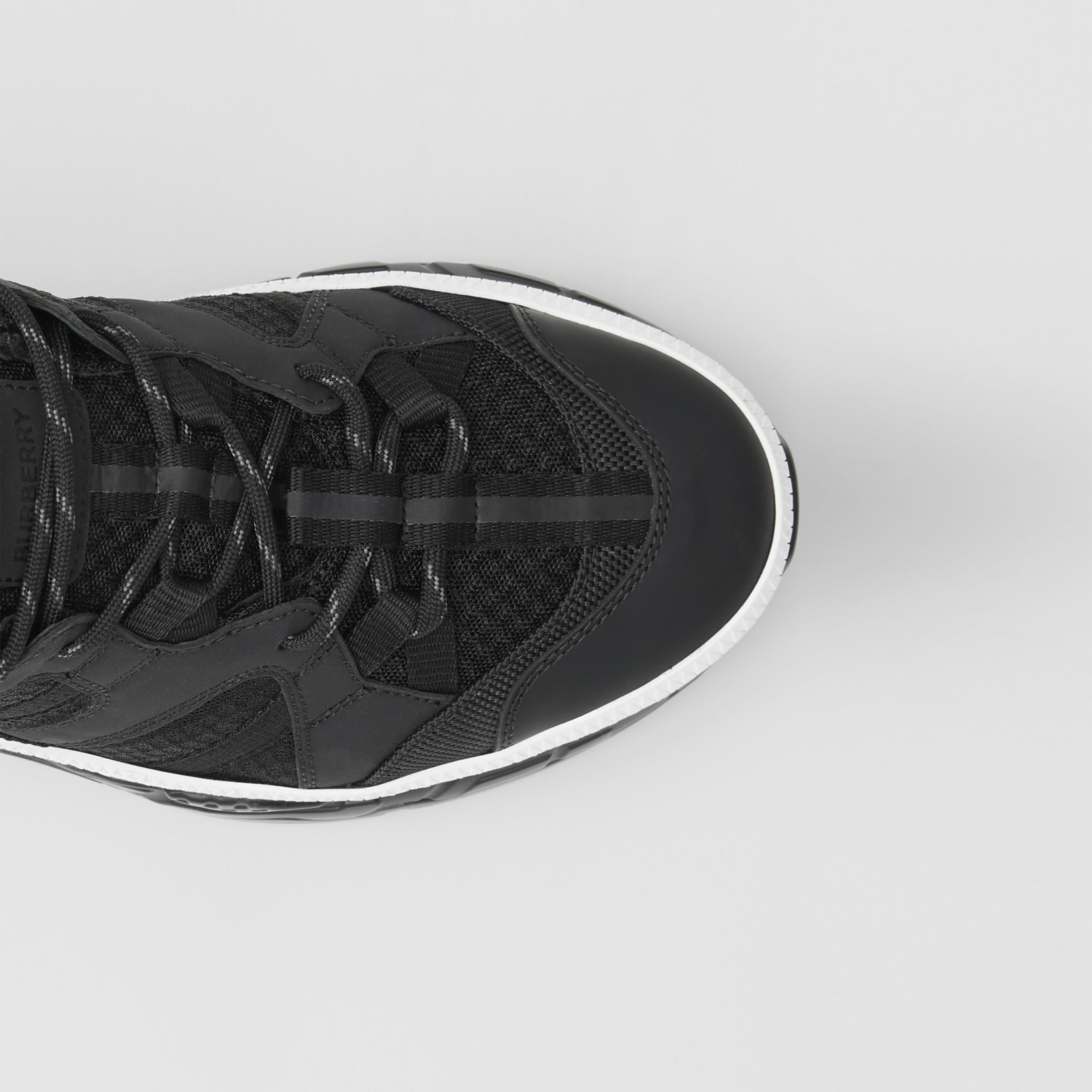 mesh and nubuck union sneakers