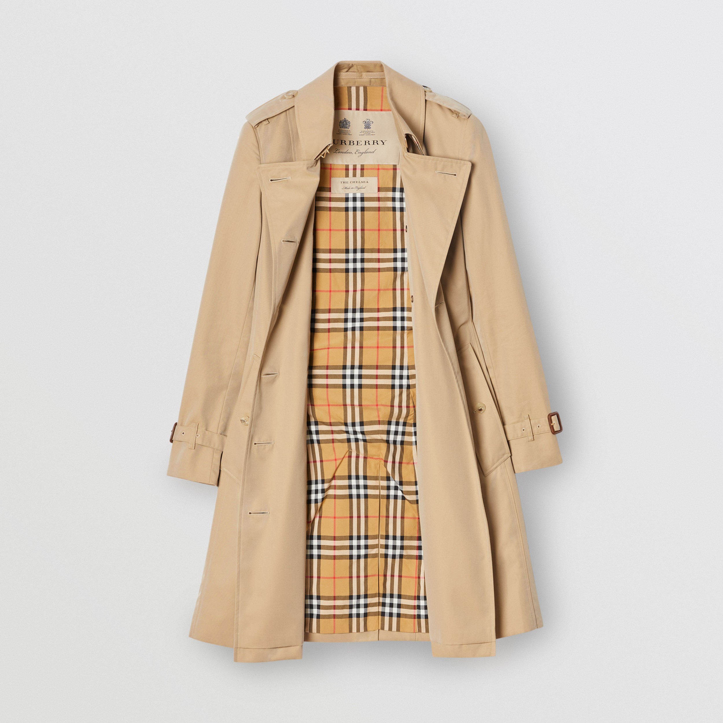 The Chelsea - Trench coat Heritage médio (Mel) - Mulheres | Burberry® oficial - 4