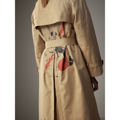 womens burberry raincoat