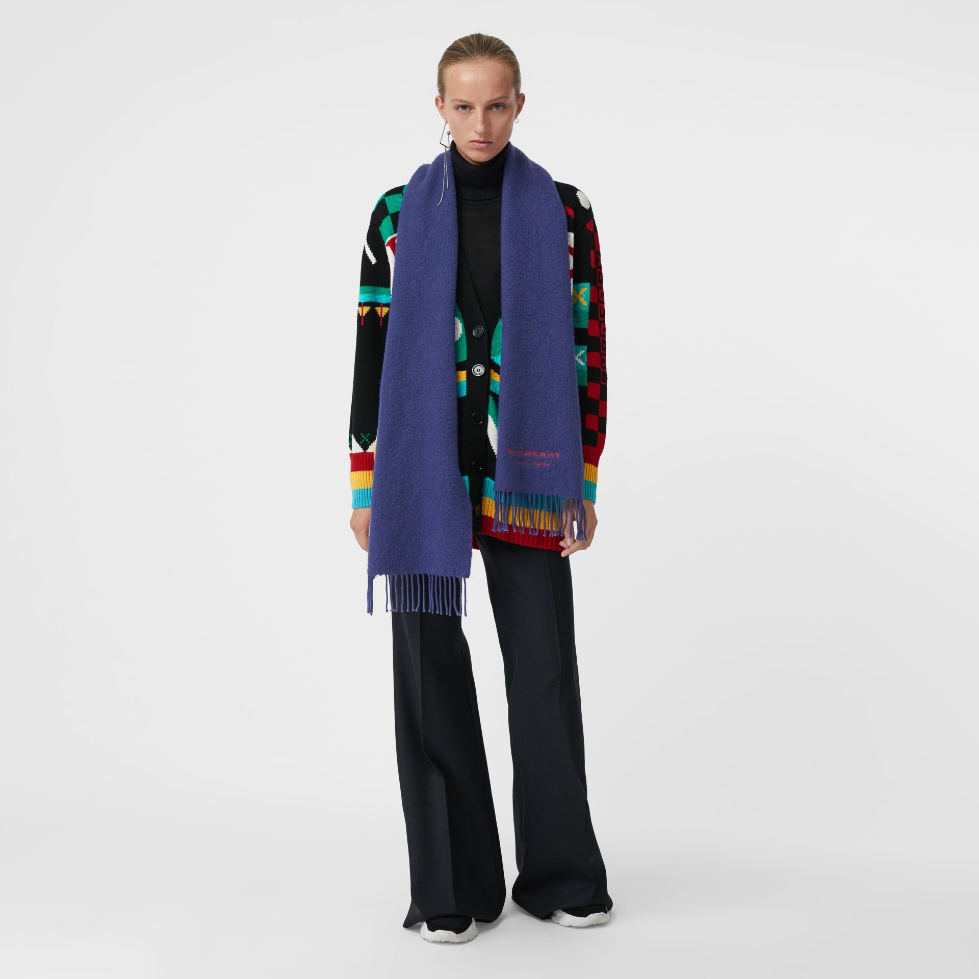 embroidered scarf jacket