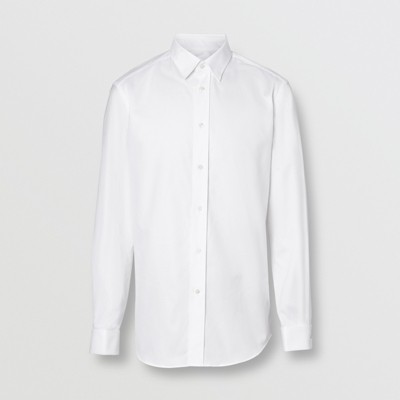 burberry white shirt for men