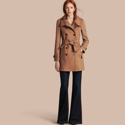 burberry short wool coat