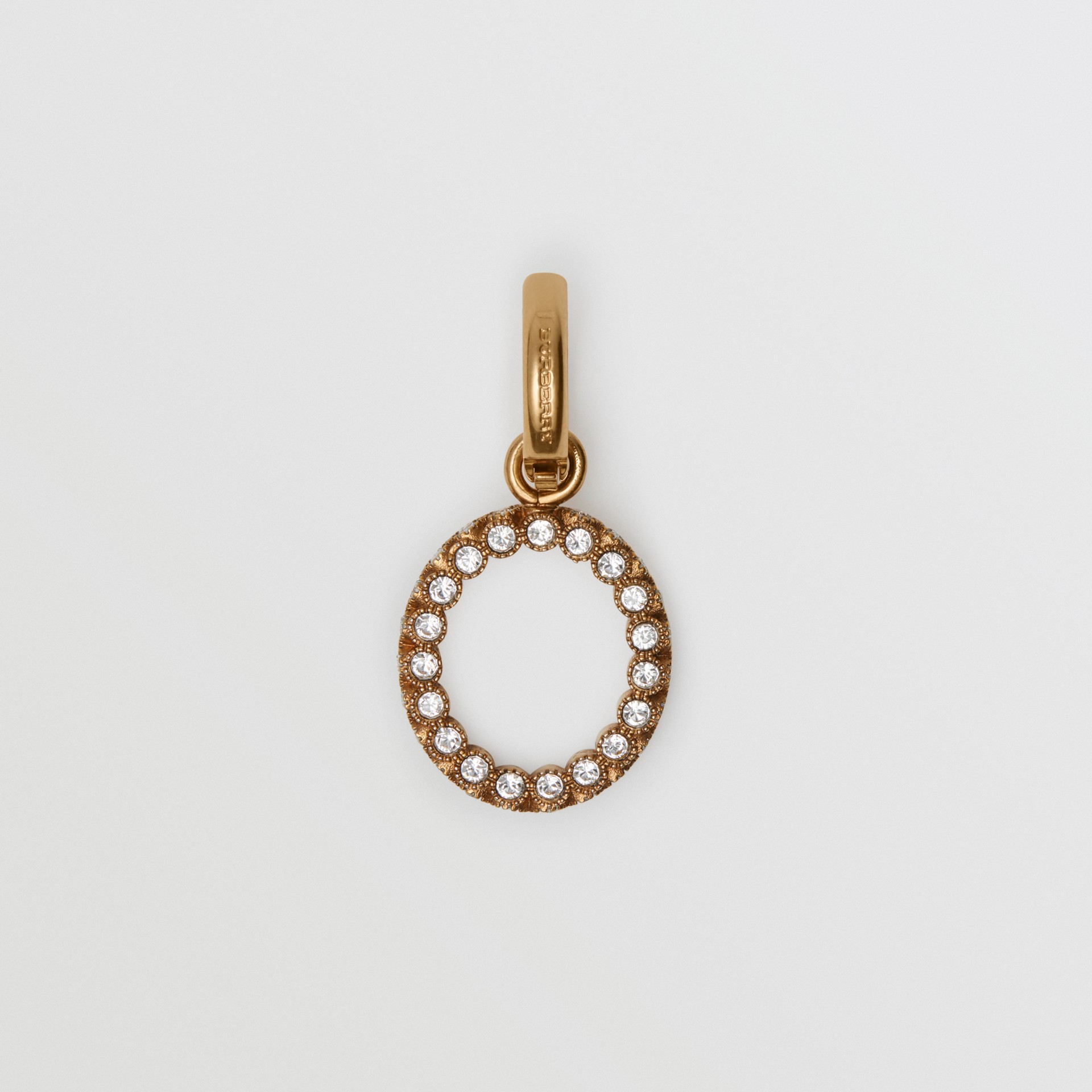 o 字母人造水晶吊饰