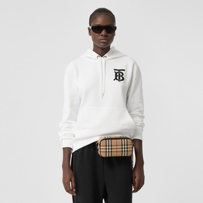 burberry white hoodie