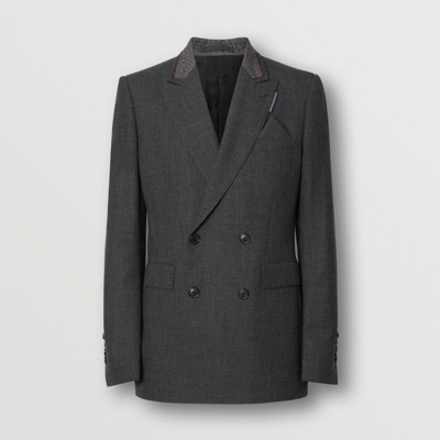 English Fit Wool Double-breasted Jacket 