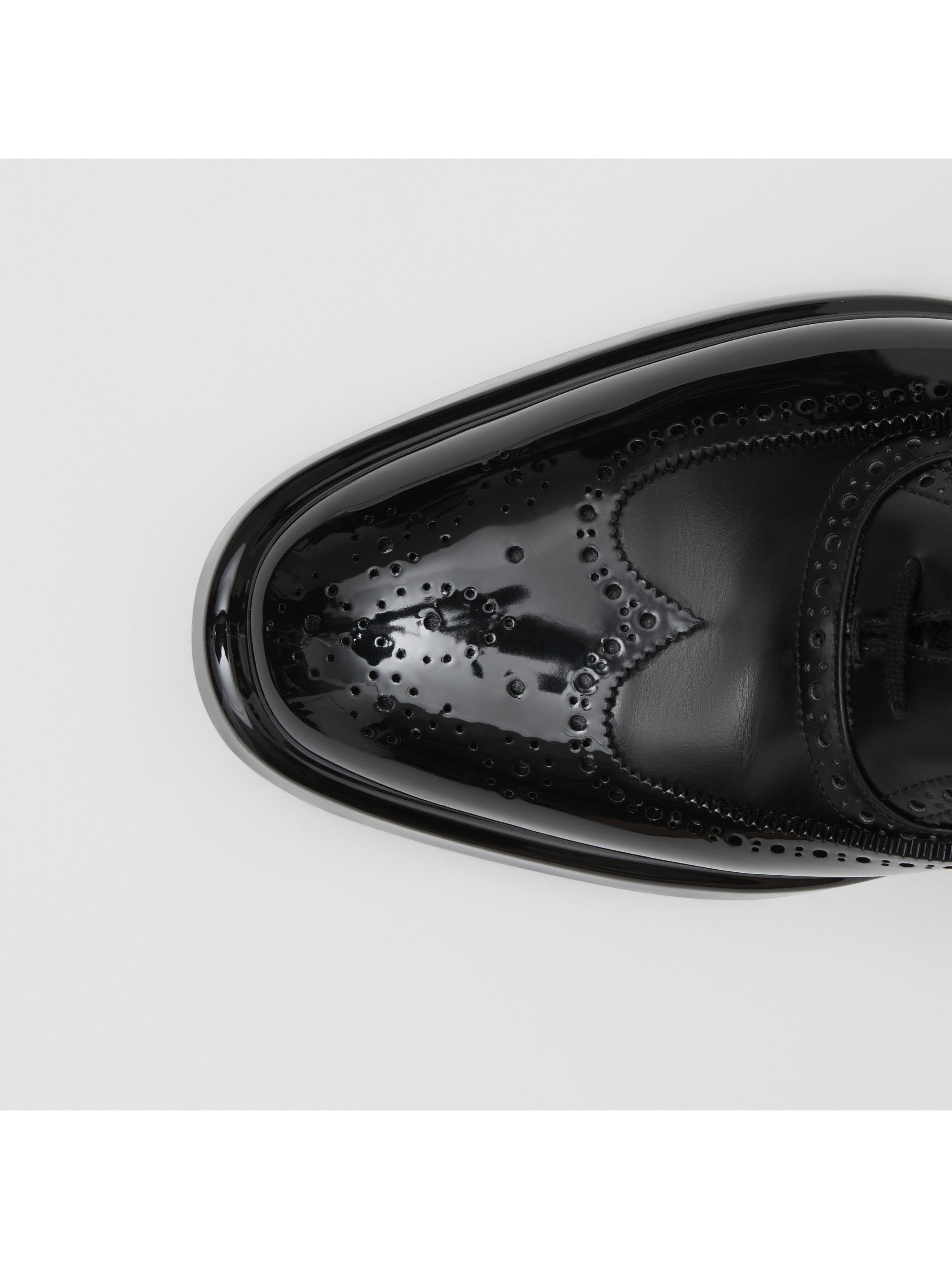 鞋头盖细节皮革牛津布洛克鞋 产品图片11