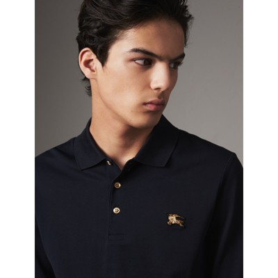 burberry polo long sleeve