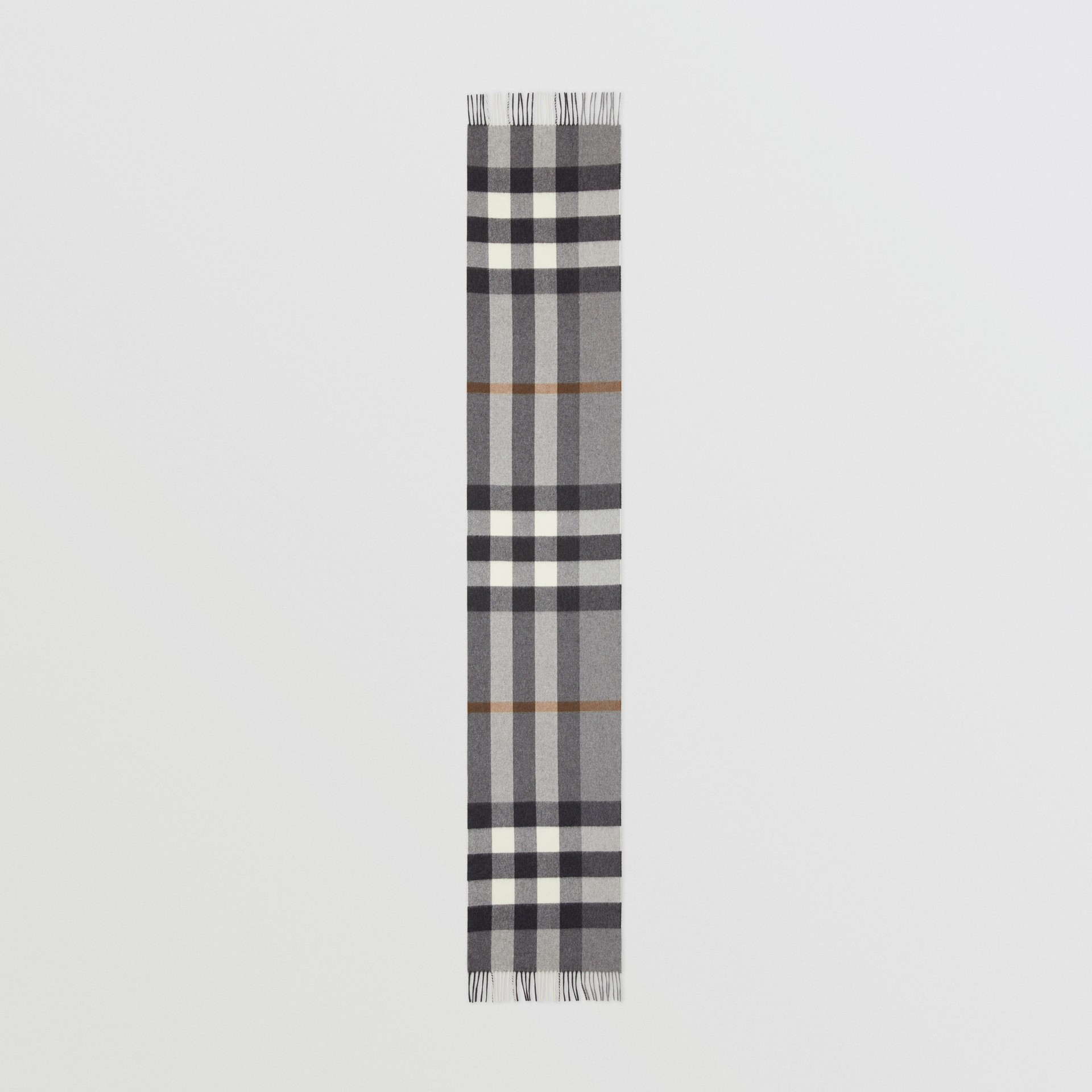 Check Cashmere Scarf in Grey | Burberry United States